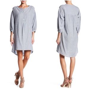 Max Studio Striped Button Up Dress